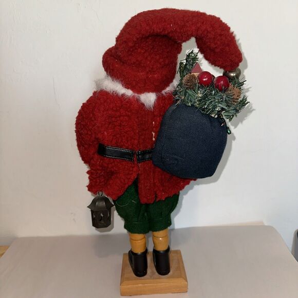 Grandeur Noel Limited Edition 2000 Vintage Wooden Santa Nutcracker Lantern Watch - Picture 5 of 7